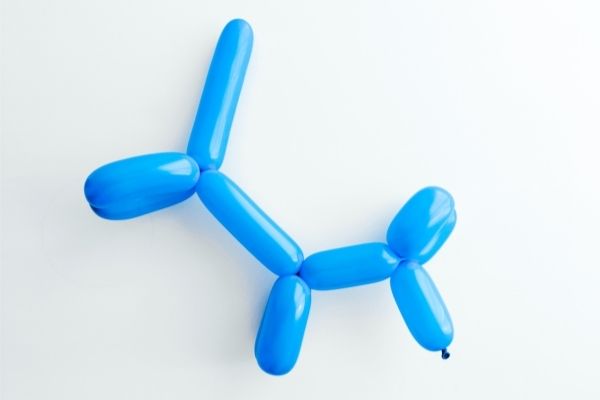 Blue Dog Balloon Animal - Balloon Twisting Side Hustle