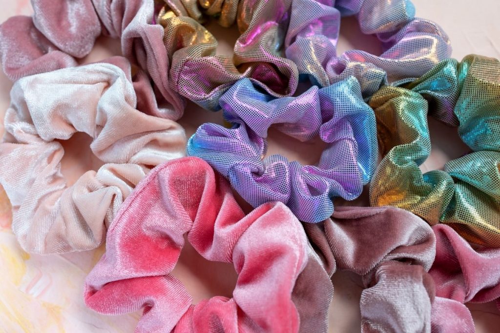 Scrunchie Making Is Fun and Easy - Scrunchies on a table